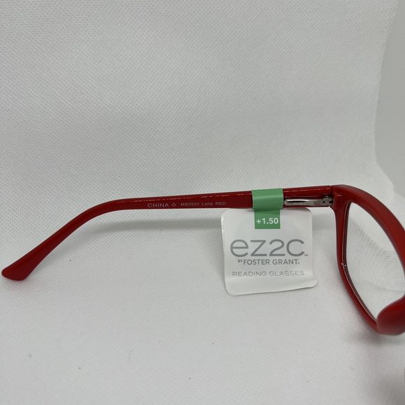 Foster Grant Laila Red and black lightweight unisex reading Glasses +1.50 - Picture 3 of 4